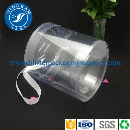 Plastic Transparent Cylinder Packaging Vases Bulk
