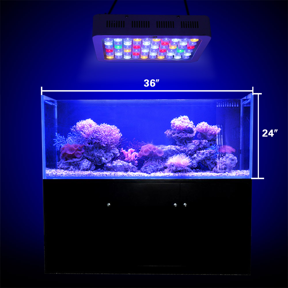 165W Phlizon Led Aquarium Light in Black