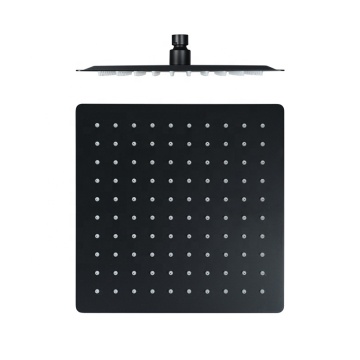 Ultra Thin Rain Shower Head 304 Stainless Steel Black