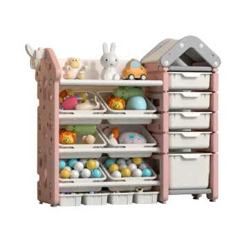 Hot Sale Movable Kids Toy Storage Box Corner Cupboard