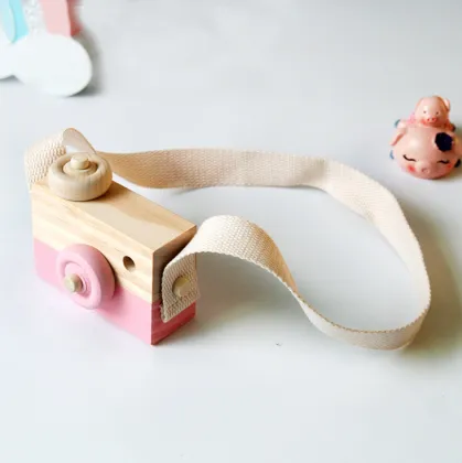 Wooden Camera Toy Cute Photo Props