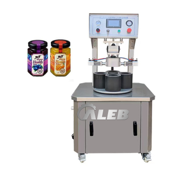 Vakuumdeckel- und Nahtmaschine für Glasflaschendosen: ideal für Paste -Sauce, Honig und andere Flüssigkeiten