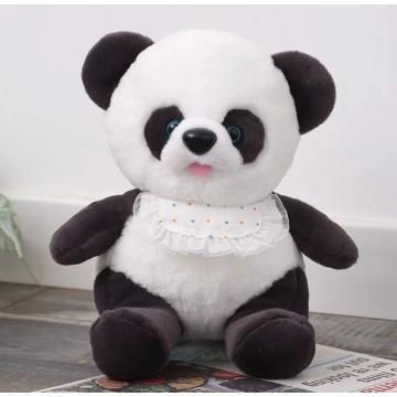 Filhote de panda gigante com toalha de saliva brinquedo de pelúcia