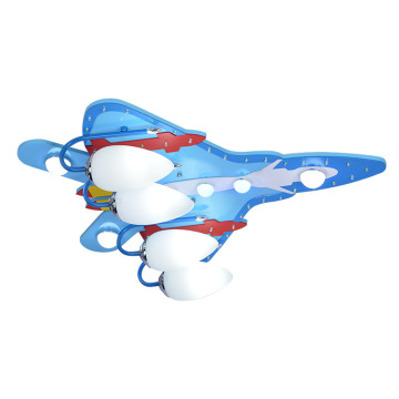 Nordic Blue Airplane Glider Pendant Light for Children's Bedroom
