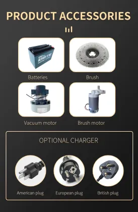 Professional Battery Operated Floor Washer Scrubber Machine