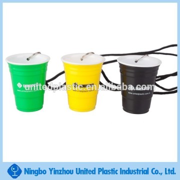 1oz plastic solo cup with lanyard