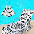 quick dry printed microfiber lounge chair towel