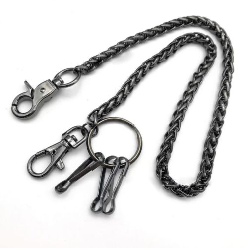 Popular Black Metal Wallet Belt Chain Punk Hipster Pant Jean Key Chain Hip Hop Jewelry