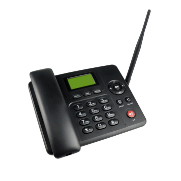 Multi-Language 3G SIM Card Enabled Hands-Free Desktop Telephone with Detachable TNC Antenna
