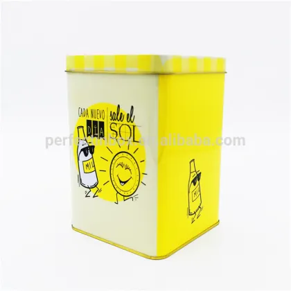 square tin cans for food packaging/food storage tin cans