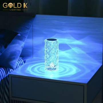 Factory Price Remote Control RGB Touch Crystal Acrylic LED Desk Lamp