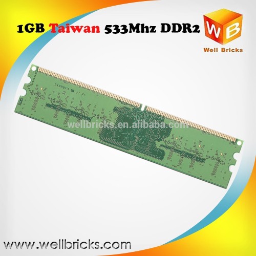 Taiwan OEM Full compatible ddr2 1gb 64*8 bits chips desktop ram memory