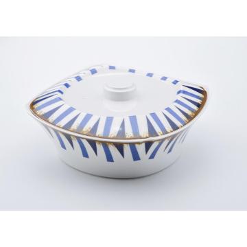 melamine serving bowl with lid