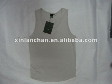 Men's Singlet Sleeveless T-shirt Cotton Waistcoat