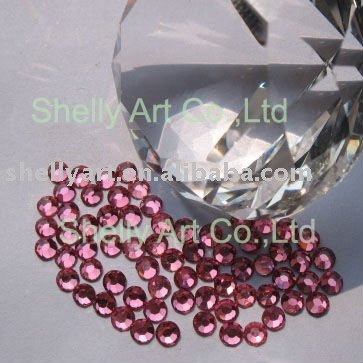 Non-hotfix flat back rhinestones ss06 2mm rose/pink