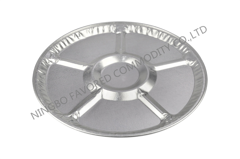 Aluminum foil container 12" lazy susan tray