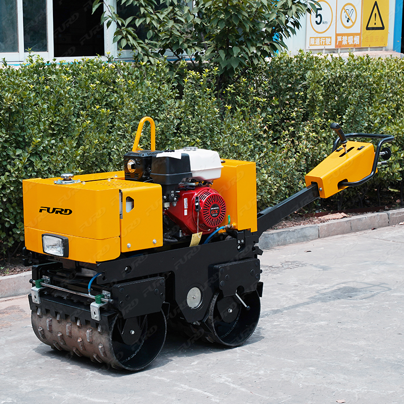 Vibratory Small Asphalt Compactor Double Drum Mini Asphalt Roller For Road Compaction