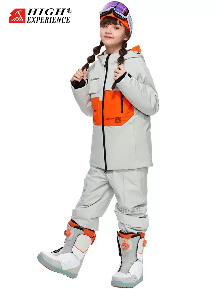 Children's Ski Suit Girls Work Clothes Thickened