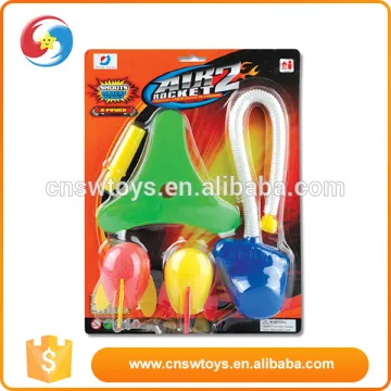 New style beautiful custom sport kids interesting plastic rocket launcher toy