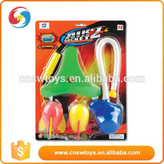 New style beautiful custom sport kids interesting plastic rocket launcher toy