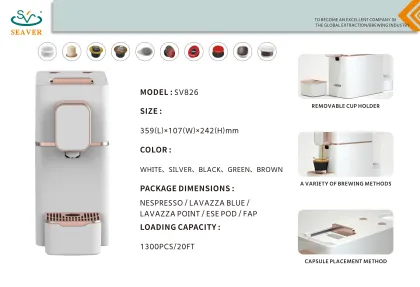 New Home Kitchen Office Electric Capsule Coffee Machine