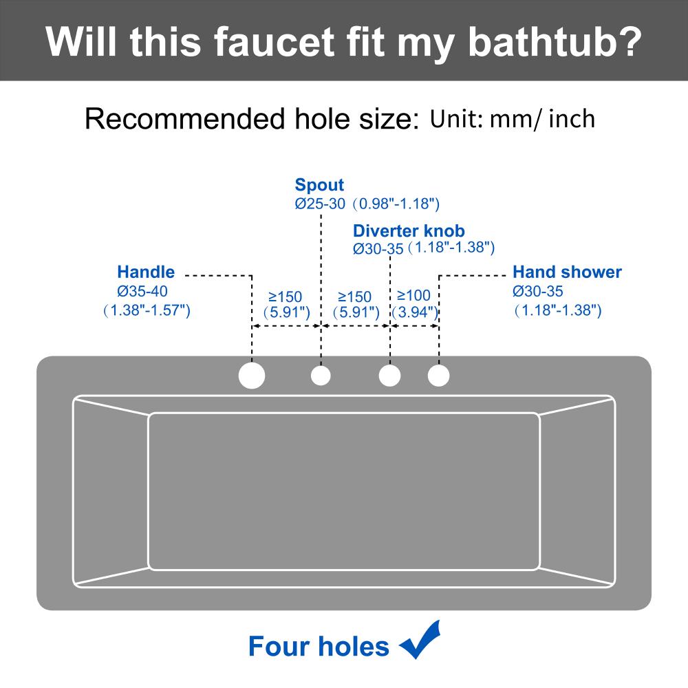 brushed gold tub faucet 1720bg 12