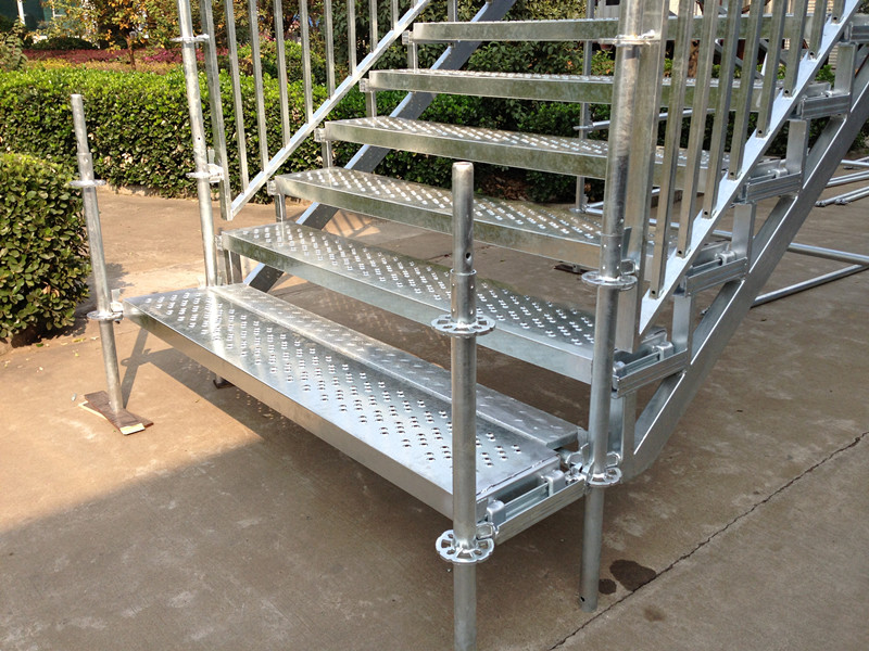 Outdoor Steel Stairs Landing for Event or Warehouse with High Quality