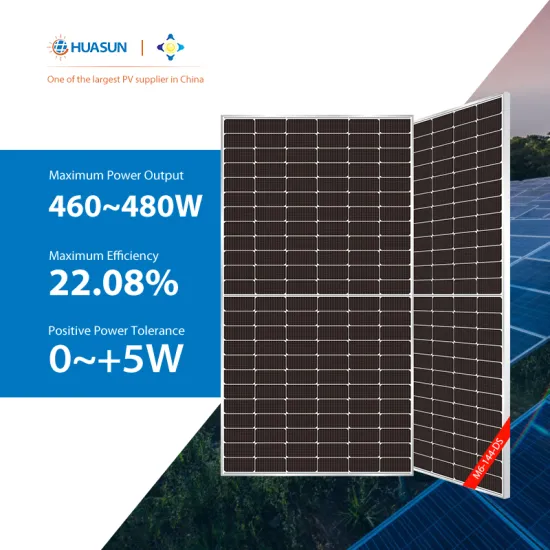 High Efficiency Huasun HJT M6 Bifacial Solar Panels: 460W to 480W Output with Half Cell Technology