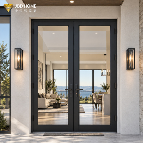 Double Aluminum French Casement Door with Insulated Glass for Residential Projects | JBDHOME