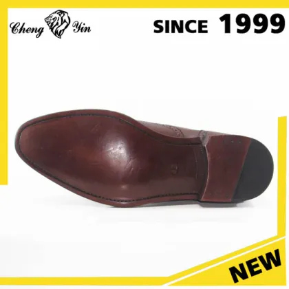 Wholesale Mens Boots Brown Leather High Neck Shoes Chelsea Boots Men