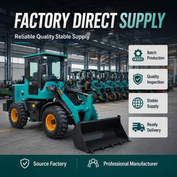 Multifunction Cyan Mini Articulated Wheel Loader For Loading