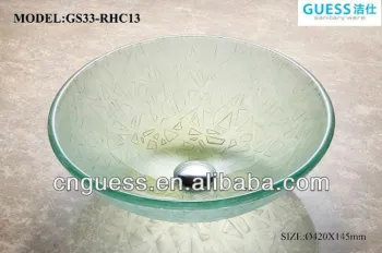 Modern glass basin (GS33-RHC13)