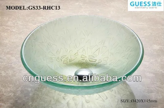 Modern glass basin (GS33-RHC13)