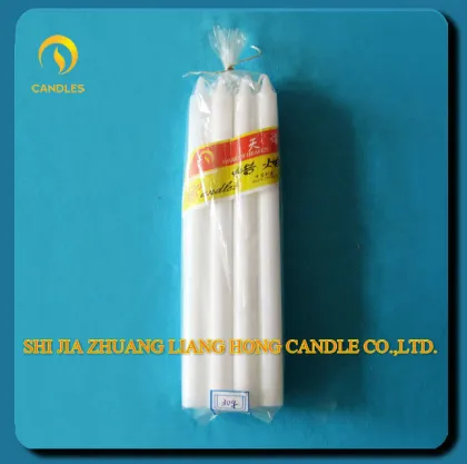 paraffin wax white candles/ household candles
