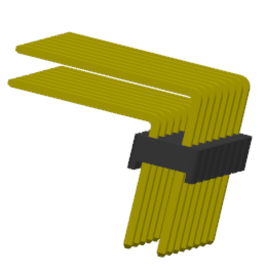 2.54mm رأس دبوس زاوية صف مزدوج ReverseType