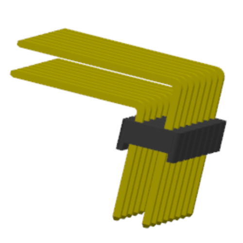 2.54mm رأس دبوس زاوية صف مزدوج ReverseType