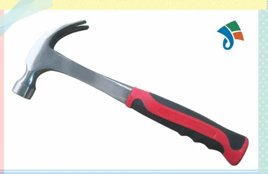 TPR grip steel integral claw hammer
