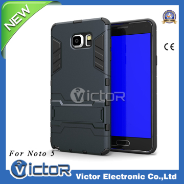 High quality case cover for Samsung Note 5 N920 with kickstand