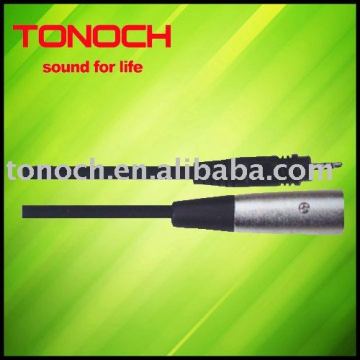 High Quality Flat 3.5mm Gold Plated Audio Link Cable for subwoofer speaker