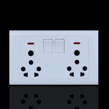 s8 double universal socket round pin with indicator
