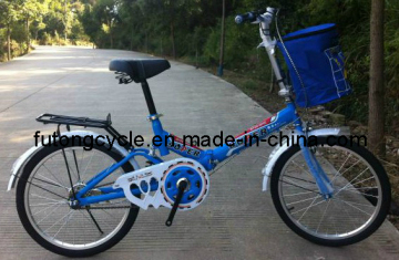Blue Folding Bike
