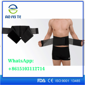 black Breathable Double Pull Back Brace lower Lumbar Abdominal Support
