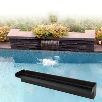 Stainless Steel Outdoor Garden Fountain: Decorative Waterfall Design Garden Ornaments