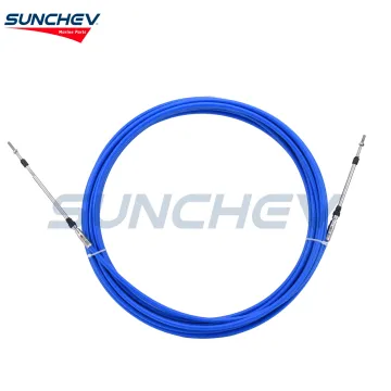 SUNCHEV Boat Throttle Control Cable 41 Feet(Blue)For Universal