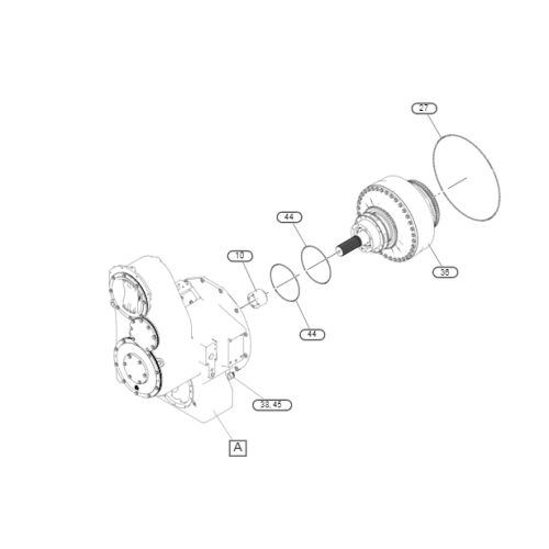 6435323 643-5323 TORQUE CONVERTER FOR AD45
