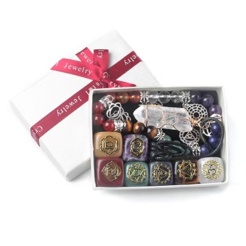 Wholesale Hot Sale: Seven Chakras Box Set with Crystal Bracelet and Pendant