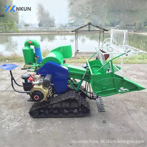 Mini Rice Harvester for Sale: Nkun Track Pad Rice Combine