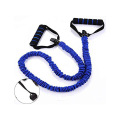 Single Resistance Band Exercise Tube with Sleeves