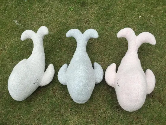 Pale Rosiness and Blue Cetacean Toy