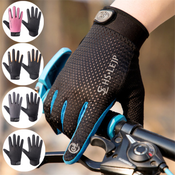 1Pair Breathable Windproof Cycling Gloves Outdoor Bicycle Anti-slip Full Finger Gloves